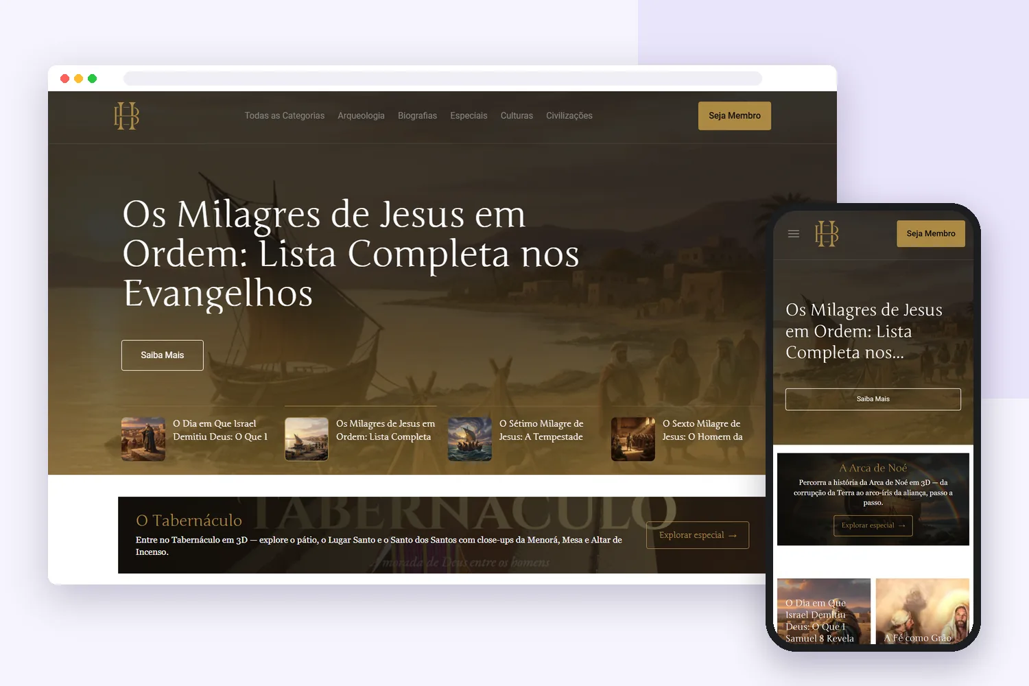 Projeto da Flui para Heróis da Bíblia