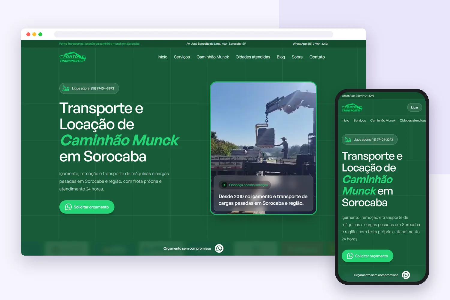 Projeto da Flui para Ponto Transportes